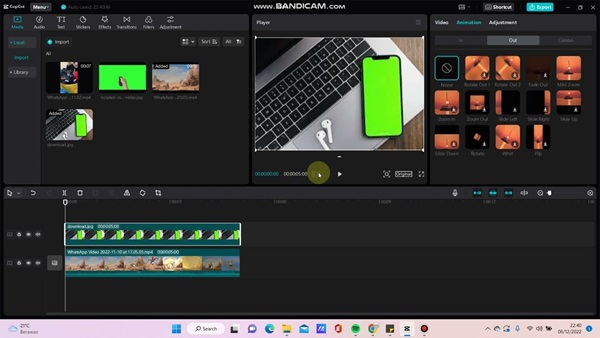 how to remove green screen on capcut mobile